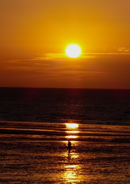 Walking through the light